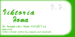 viktoria homa business card